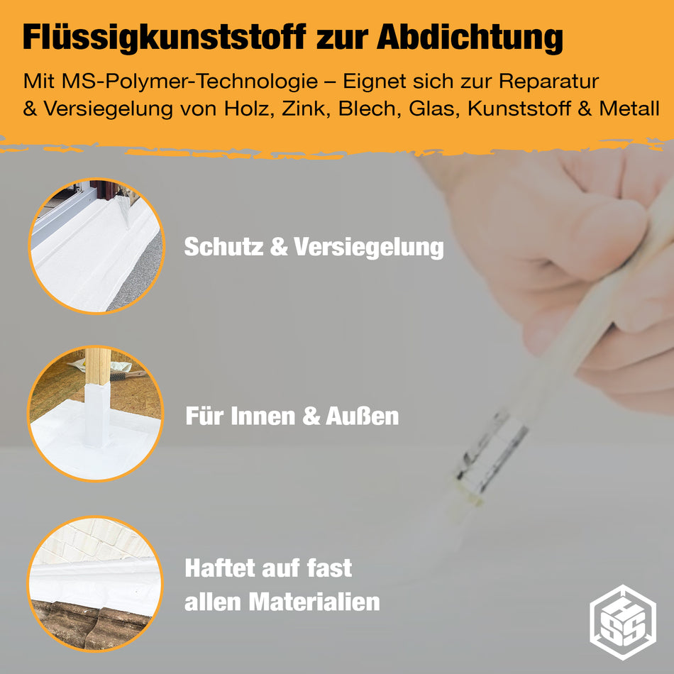 HSS Flüssigkunststoff zur Abdichtung und Reparatur 5 kg