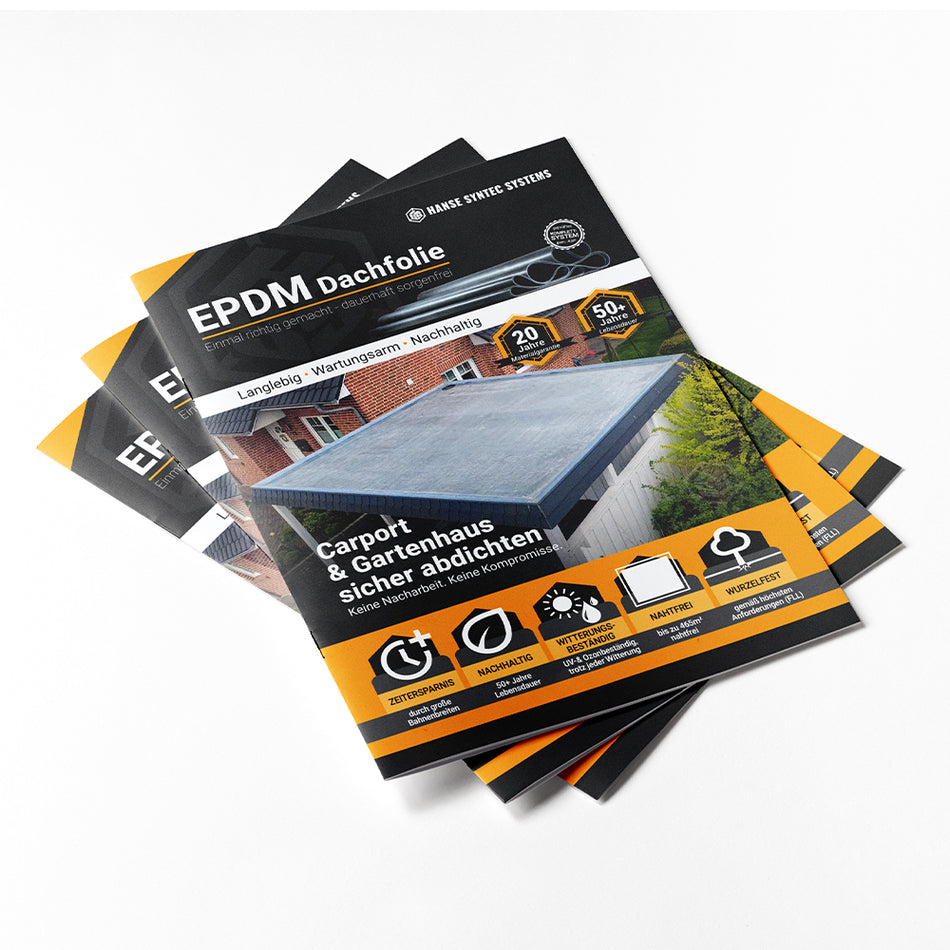 Flyer Carport & Gartenhaus sicher abdichten