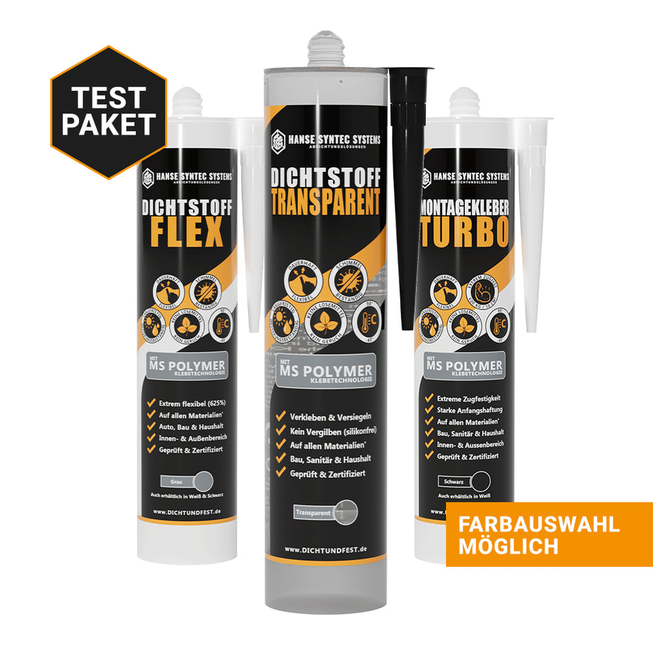 Testpaket MS-Polymer Kleb- & Dichtstoffe